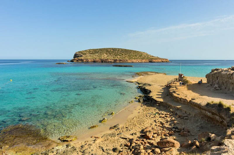 Cala Conta is erg populair Cala Conta